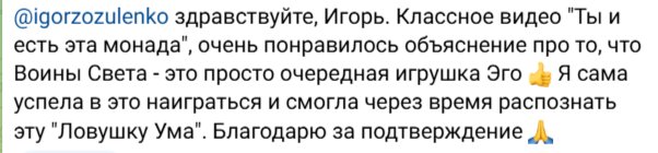 Отзыв — ловушка ума, понравилось объяснение